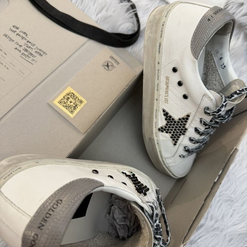 Golden Goose Hi Star leather trainers like new, size 39, white