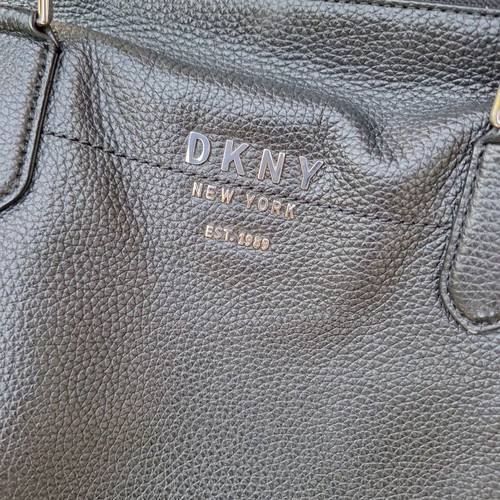DKNY handbag, black with silver details