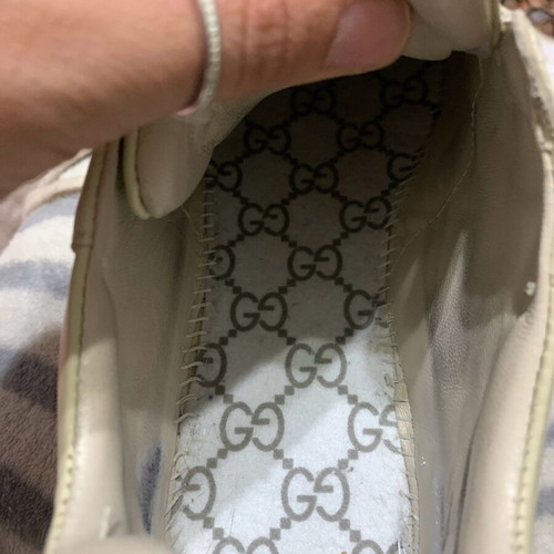 Gucci sneakers used, size 38, beige
