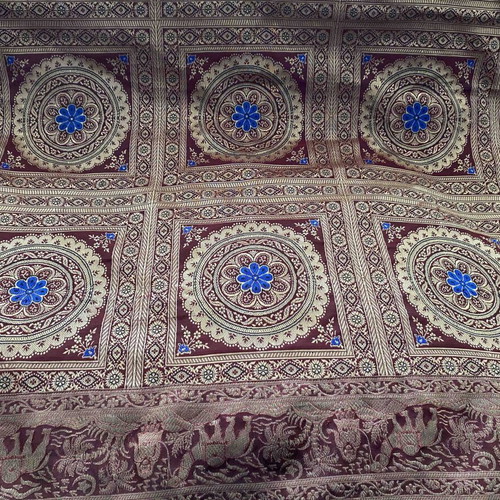 Boho Indian Mandala sofa cover with elephants and 5 pillows like new