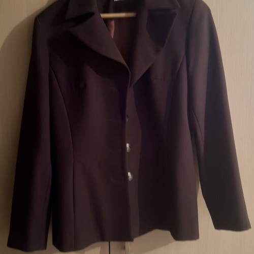 A-Style classic women's jacket, dark brown, size M