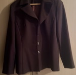 A-Style classic women's jacket, dark brown, size M