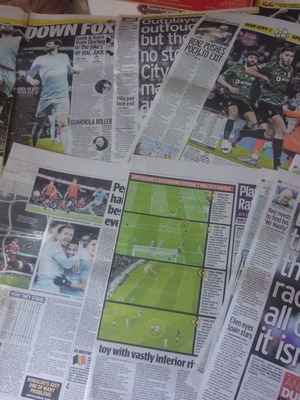 Manchester City αποκόμματα εφημερίδων 21-22 σεζόν, 65 σελίδες