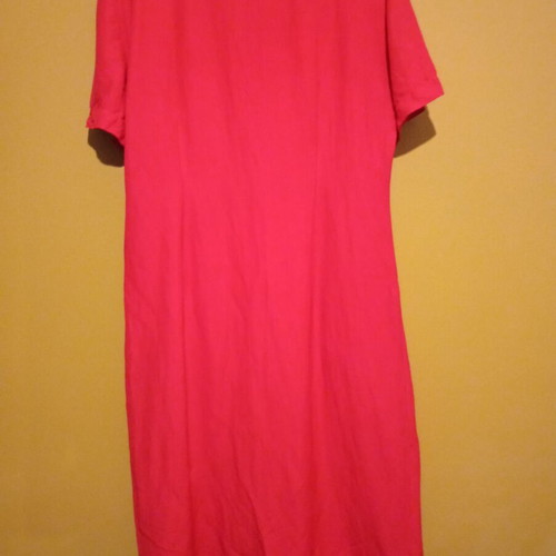Marella vintage mid-90's midi dress red with gold buttons like new