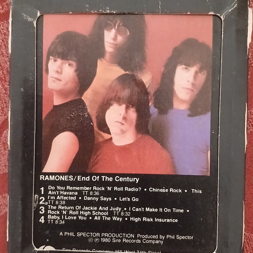 Ramones End of the Century 8 Track Tape used, punk