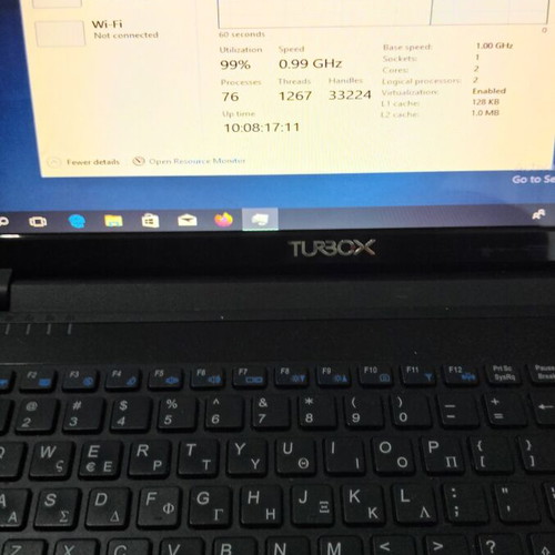 Turbox Laptop AMD CPU 2GB RAM 120GB SSD used