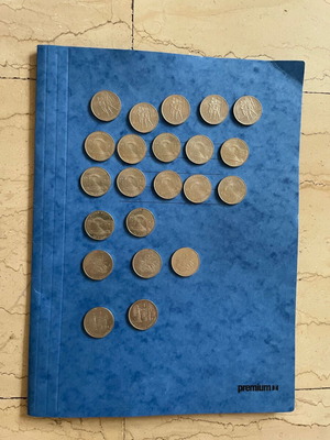 Συλλογή 22 νομισμάτων 500 δραχμών σαν καινούργια