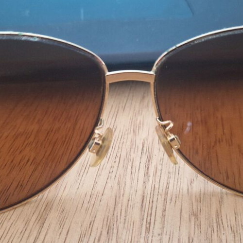 Ralph Lauren RL7001 sunglasses used, brown gradient lenses, gold frame