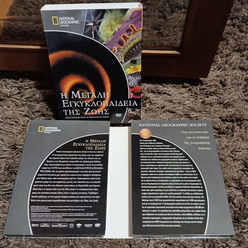 National Geographic 8 DVDs Documentary Set "The Great Encyclopedia of Life" like new