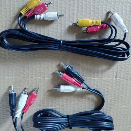 RCA stereo cables new, pack