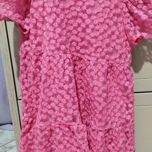 Girls' fuchsia dress like new, 128-134 cm (8-9 years)