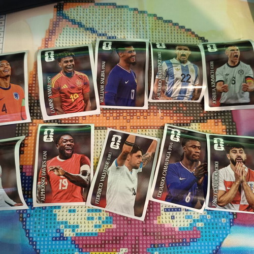 Football Player Stickers like new, pack of 10, Coca Cola Panini