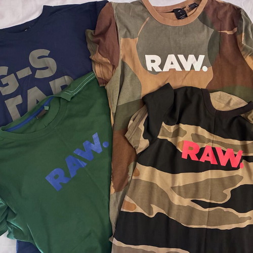 G-Star RAW set of 4 multi-colour T-shirts, regular fit, size M