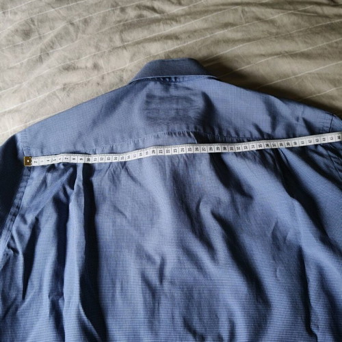 Delluka regular fit men's cotton shirt like new, blue check size M