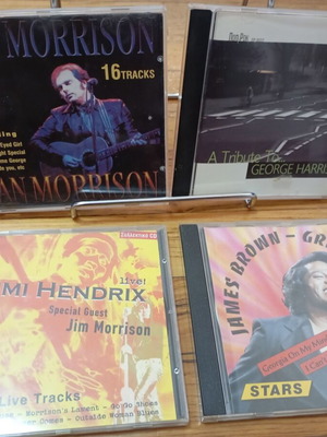 4 CD Van Morrison, James Brown, George Harrison, Jimi Hendrix like new, rock