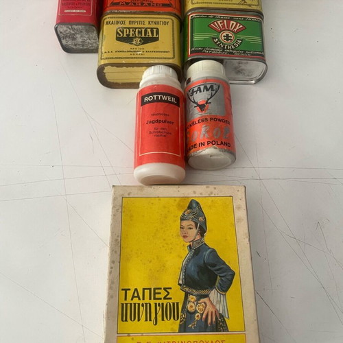 Tin boxes used, pack of 8