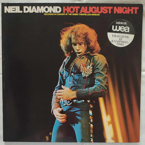 Neil Diamond Hot August Night double vinyl record used, rock