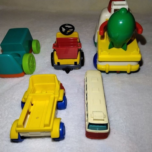 Vintage Retro Toy Vehicles set of 5 used