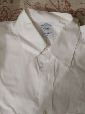 Ανδρικό πουκάμισο Brooks Brothers άσπρο μέγεθος M μεταχειρισμένο