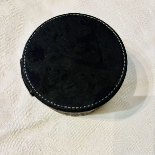 Tag Heuer watch case like new, suede leather with velvet lining and manual