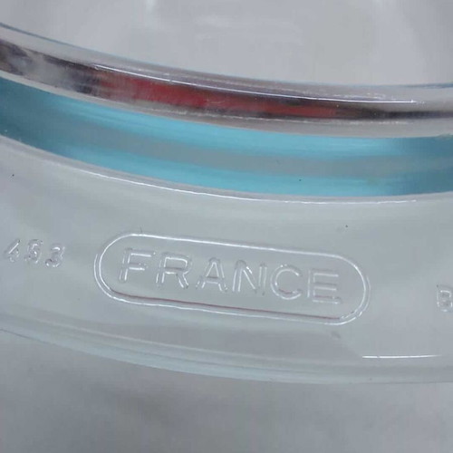 Pyrex glass dish with Corning France lid used 9.5x22x17.5cm
