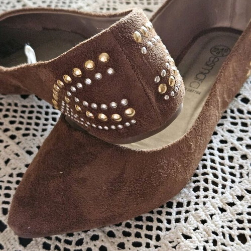 Esmara suede ballerina shoes size 40 new brown