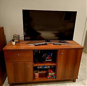 Ξύλινο έπιπλο τηλεόρασης άριστη ποιότητα (όχι ΙΚΕΑ)