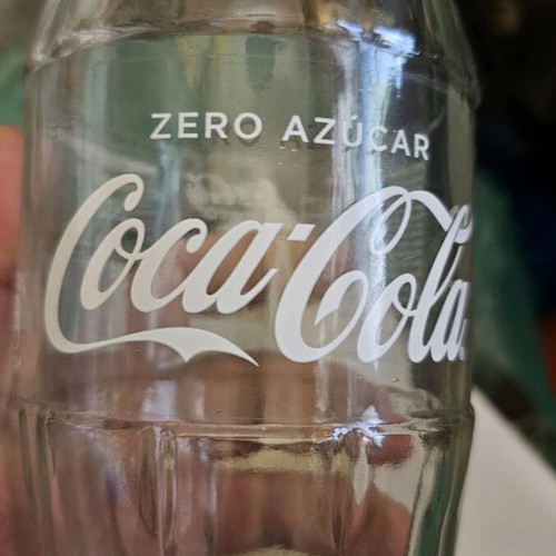 Γυάλινο μπουκάλι Coca Cola Zero 1 λίτρου σαν καινούργιο, σπάνιο