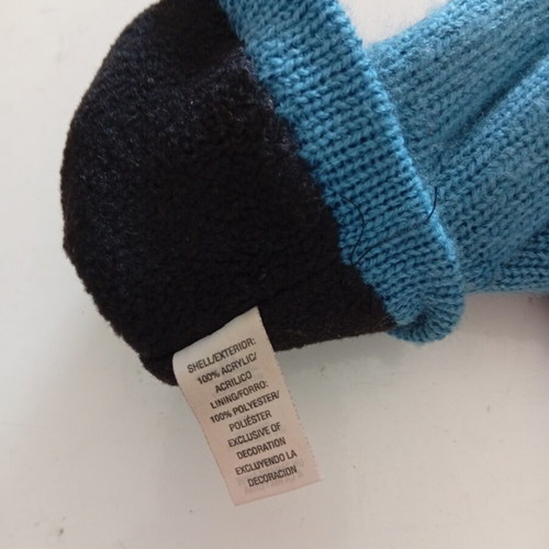 Athletech gloves medium size blue new, polyester and acrylic
