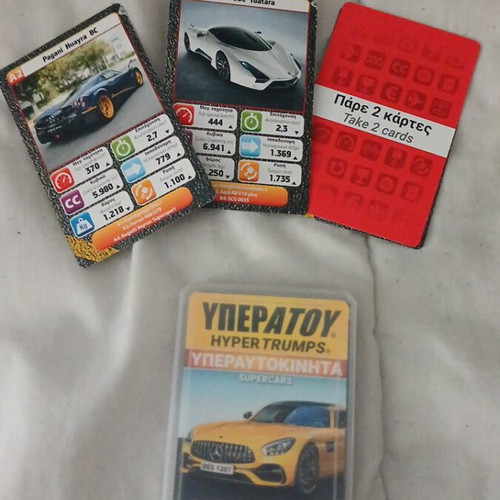 Hyper Trumps Supercars card game like new