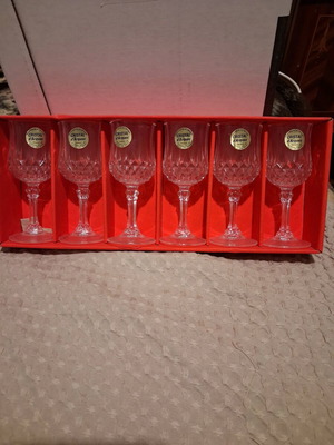 Cristal d'Arques liqueur glasses new, set of 6 from France