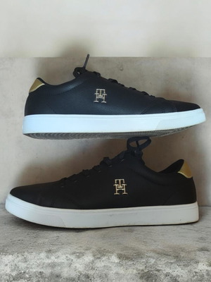 Tommy Hilfiger sneakers νούμερο 40 σαν καινούργιο, μαύρο και χρυσαφί