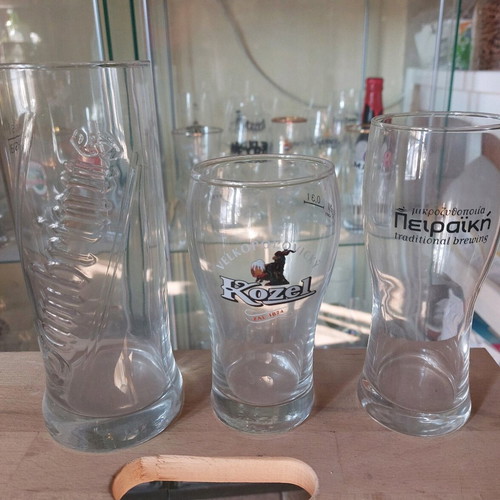 Collectible and rare beer glasses like new
