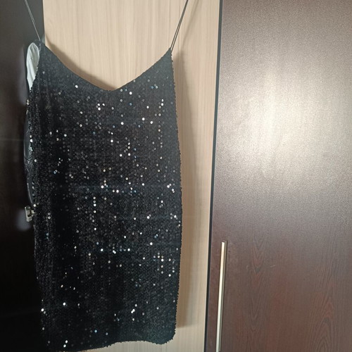 Black sequin dress size small like new