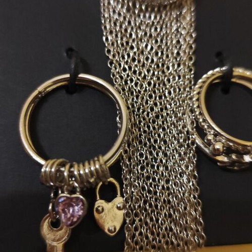 Stradivarius rings new, pack of 5 silver, medium size