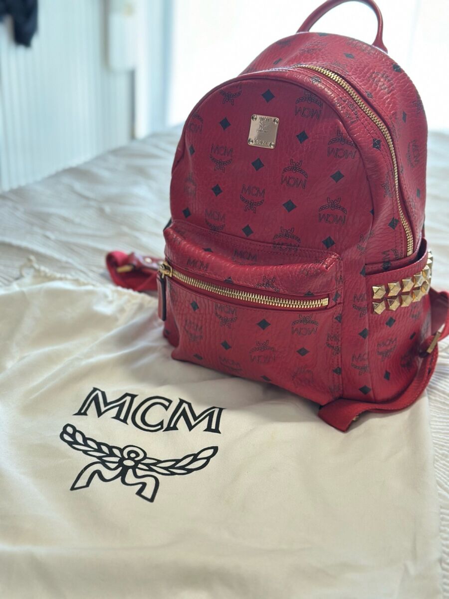 Mcm backpack small size like new, red - € 450,00 - Vendora.cy