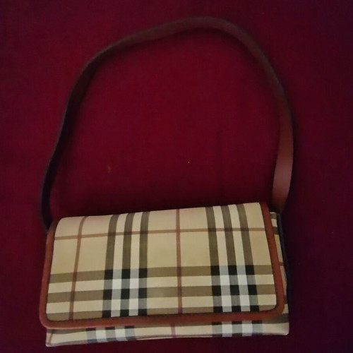 Burberrys shoulder bag like new, grey and beige
