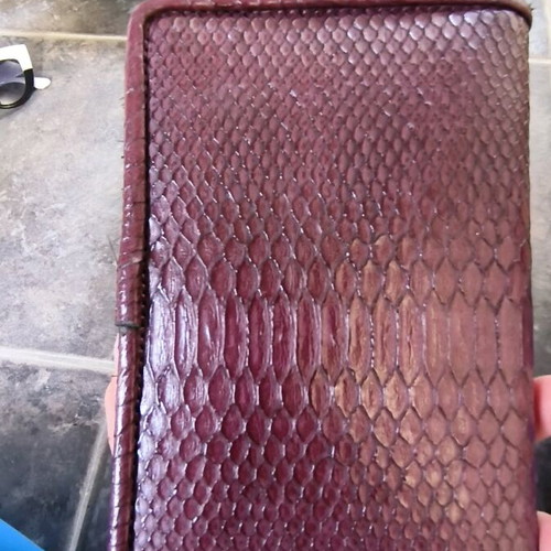 Zara crossbody bag used, brown and red with chain