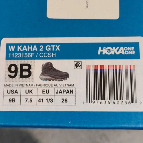Hoka One One Kaha 2 GTX boots like new, gray, size 41