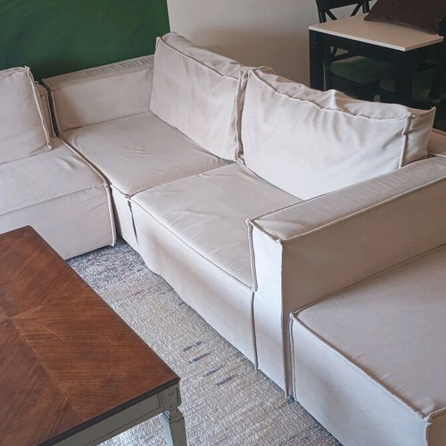 Designer Corner Sofa Greek Made like new, sand color, modular