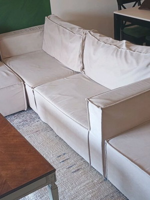 Designer Corner Sofa Greek Made like new, sand color, modular