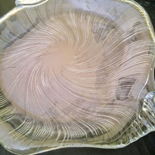 Vintage Villeroy & Boch Sea Shell Crystal Serving Platter like new