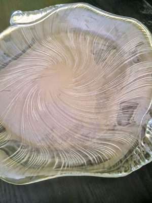Vintage Villeroy & Boch Sea Shell Crystal Serving Platter like new