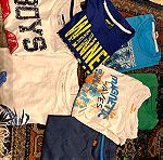  Bazaar διημέρου!!!!!!!  12 Κοντομάνικα μπλουζάκια για αγόρι 8-10 ετών