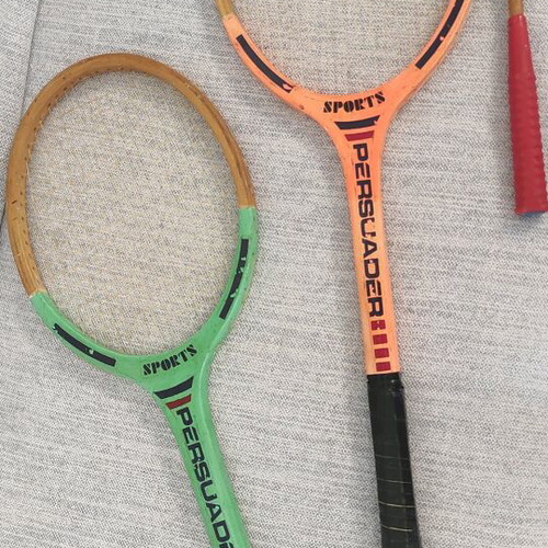Badminton rackets pack of 3 used Persuader sports vintage