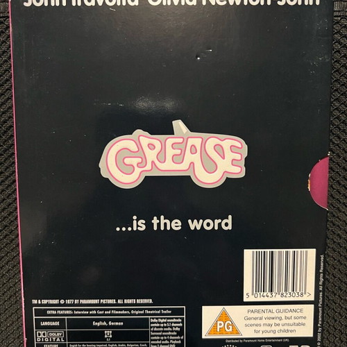 Grease The Movie limited edition DVD with booklet like new