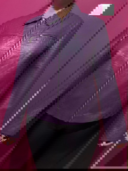 Purple Leather Jacket