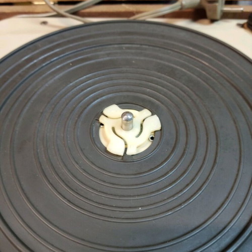 Dual record player used without needle Greek made suitcase model