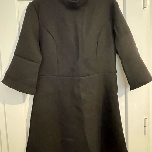 Collection London black textured mini dress size 44 like new