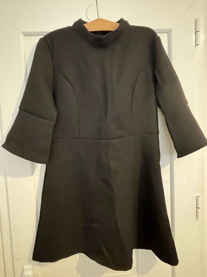 Collection London black textured mini dress size 44 like new